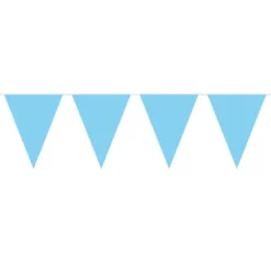 Mini Flagbanner i lyseblå