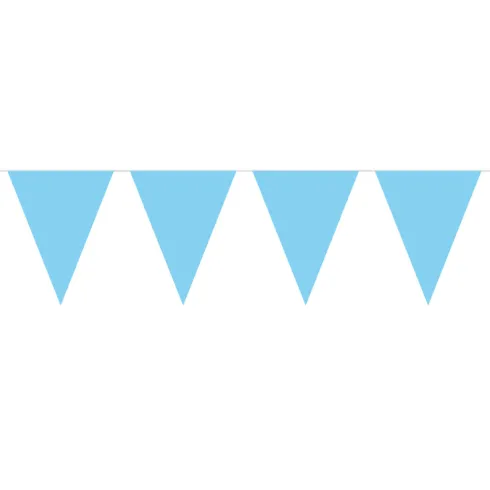 Mini Flagbanner i lyseblå