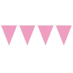 Mini Flagbanner i lyserød
