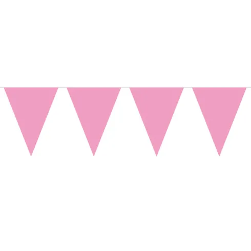 Mini Flagbanner i lyserød