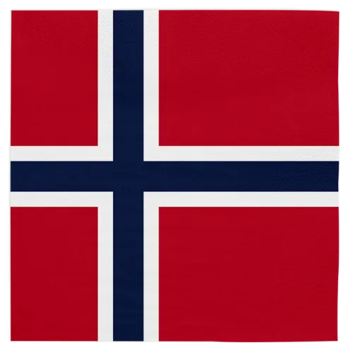 Norge flag serviet