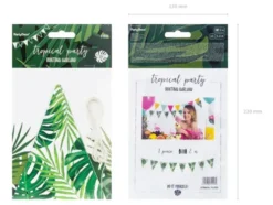 Palme flagbanner DIY i karton