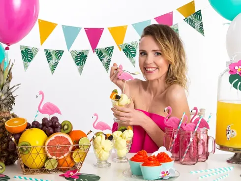 Palme flagbanner DIY i karton