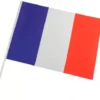 Papirflag Frankrig på pind, A4 25 stk.