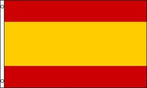 Papirflag Spanien på pind, A4