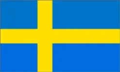 Papirflag Sverige på pind A4