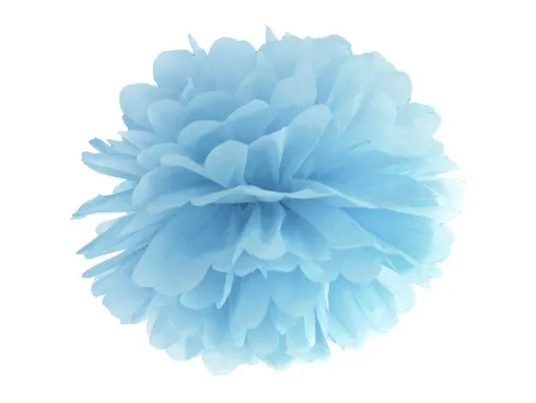 Papir pom pom blå Ø35