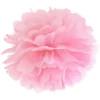 Papir pom pom lyserød Ø35