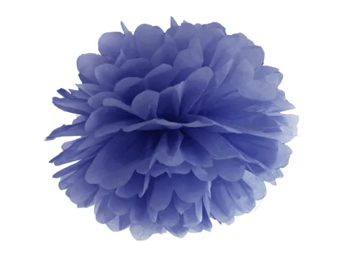 Papir pom pom Marineblå Ø35