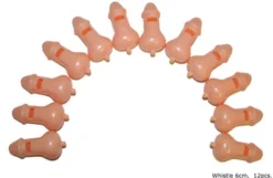 Penis fløjter i plast 12 stk.
