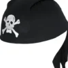 Pirat hat sort stof