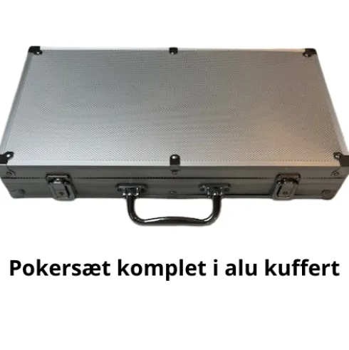 Pokerspil - komplet sæt