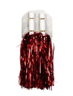 Pom Pom Cheerleader i metallic rød
