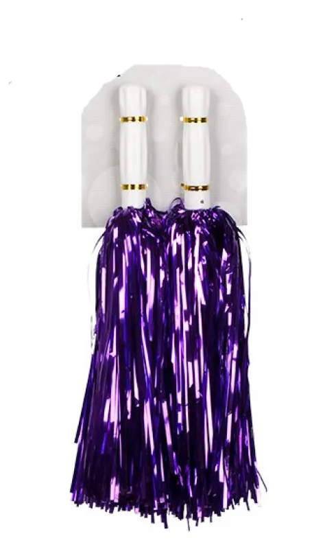 Pom Pom Cheerleader i metallic lilla