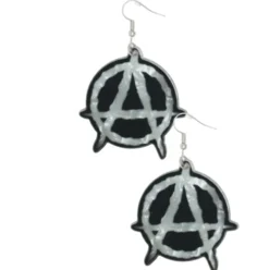 Punk øreringe med Anarkist-tegn