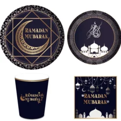 Ramadan Mubarak sæt i sort
