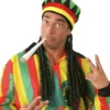 Rasta hat med dreadlocks
