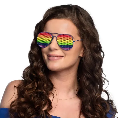 Regnbue farvet Solbrille