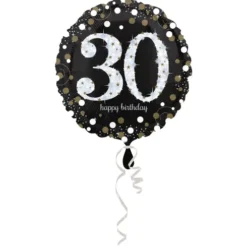 30 år folieballon- Sparkling gold