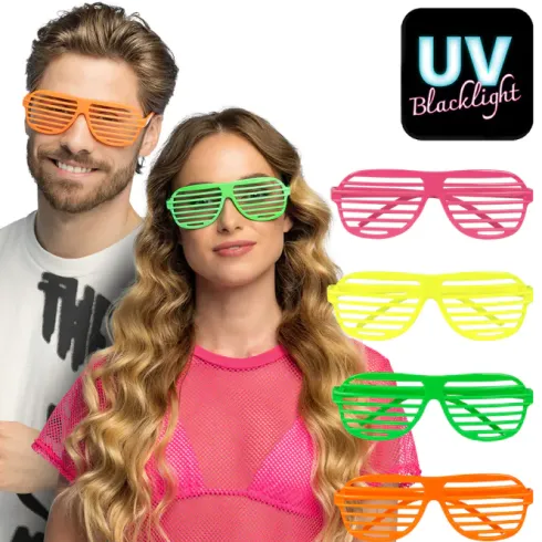 Rib Brille i Neon UV