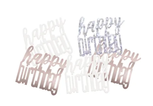 Rosegold Happy Birthday Konfetti