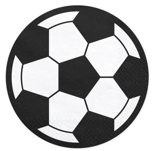 Rund Fodbolds serviet Ø 13,5 mm, 20 stk.