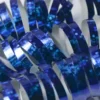 Serpentiner metallic Blå