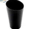 Serveringsglas i sort plast