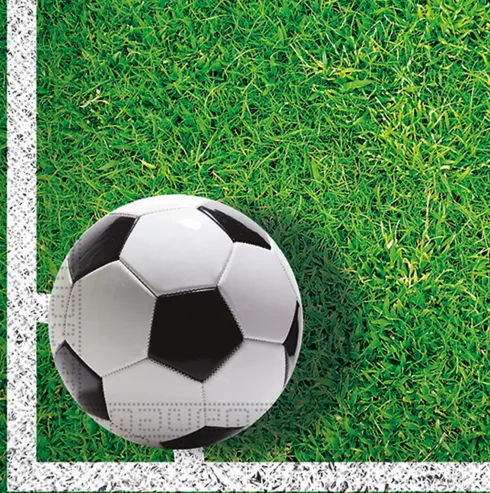 Serviet med Fodbold
