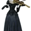 Skelet violinspiller Resin figur