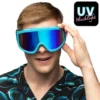 Ski-brille i Blå