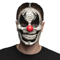 Skrækkelig Klovn Maske med Bevægelig Kæbe