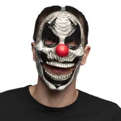 Skrækkelig Klovn Maske med Bevægelig Kæbe