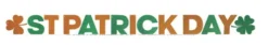 Skt Patricks Day kartonbanner