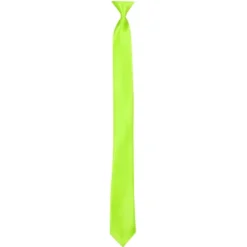 Slips i satin neon grøn