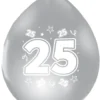 Sølvballoner 25
