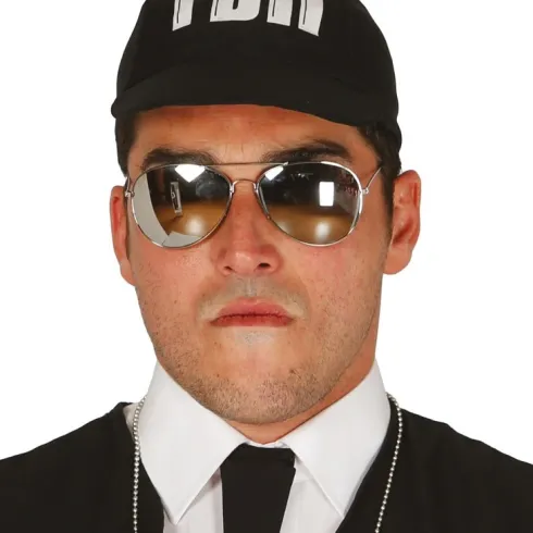 Solbrille, Politi med spejlglas