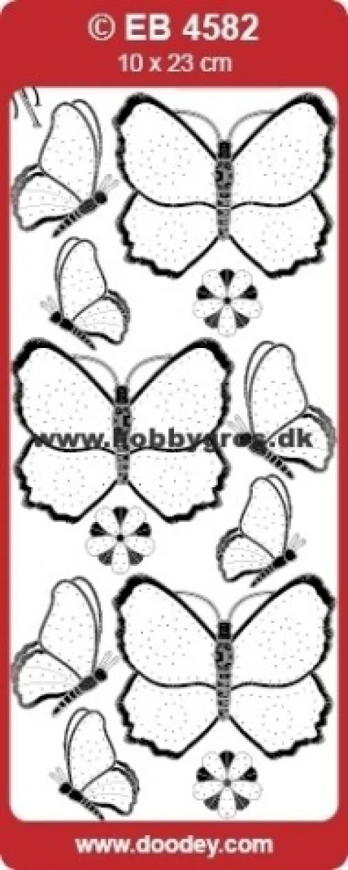 Sommerfugle stickers transparent