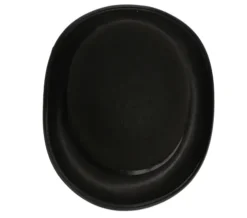 Sort bowlerhat i filt