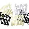 Sort-guld Happy Birthday Konfetti