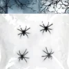 Spindelvæv hvid 60g med 4 edderkopper