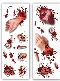 Stickers med blodige kropsdele
