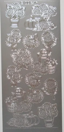 Stickers med blomsterbuketter