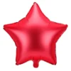 Stjerne folieballon mat Rød 48cm