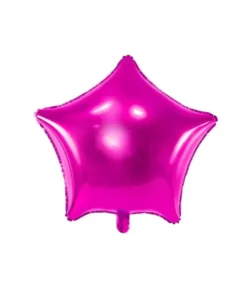 Stjerne folieballon Pink 48cm