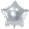 Stjerne folieballon SØLV 48cm