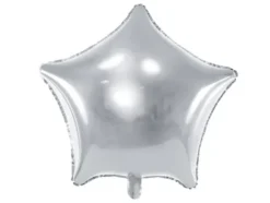 Stjerne folieballon SØLV 48cm