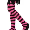 Strømpebuks pink/sort 6-12 år