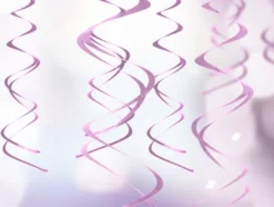 Swirls dekoration metallic 5 stk