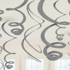 Swirls i Sølv 12stk